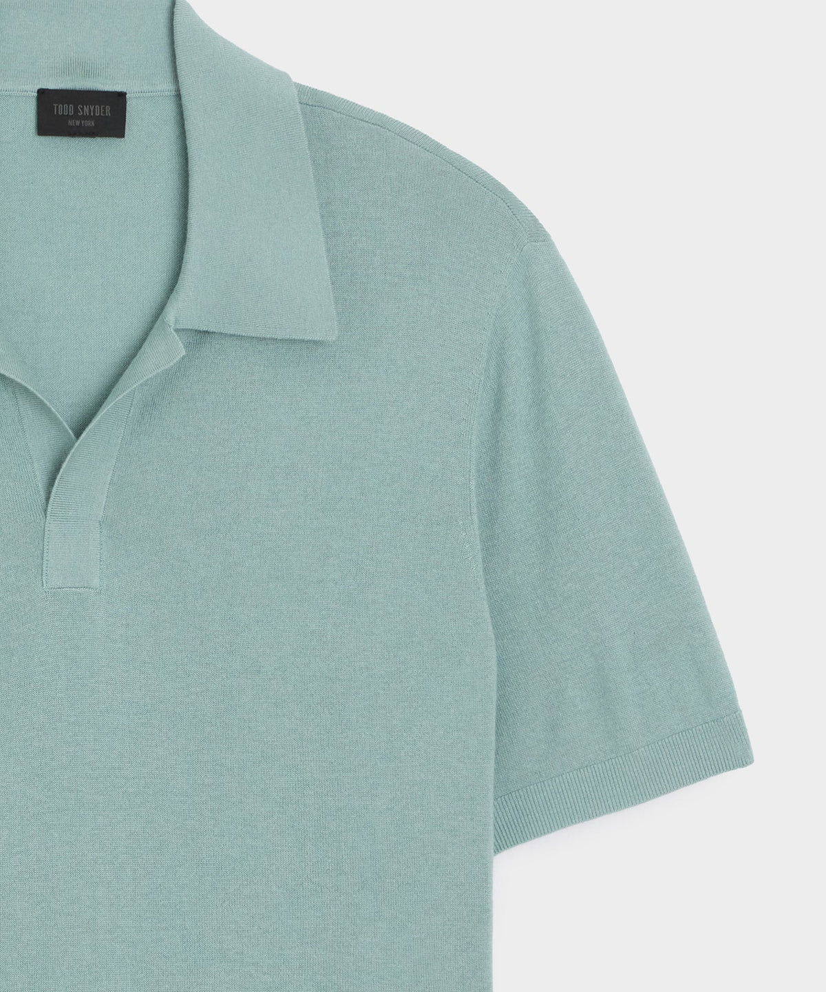 Silk-Cashmere Montauk Sweater Polo - River Mist