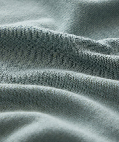 Silk-Cashmere Montauk Sweater Polo - River Mist