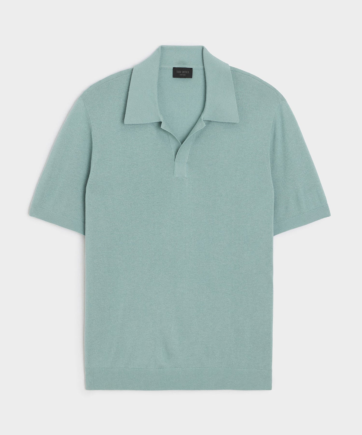 Silk-Cashmere Montauk Sweater Polo - River Mist