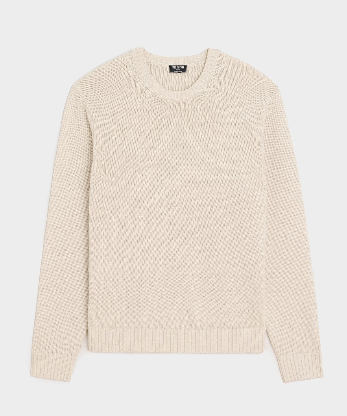 Linen Crewneck Sweater - Bisque
