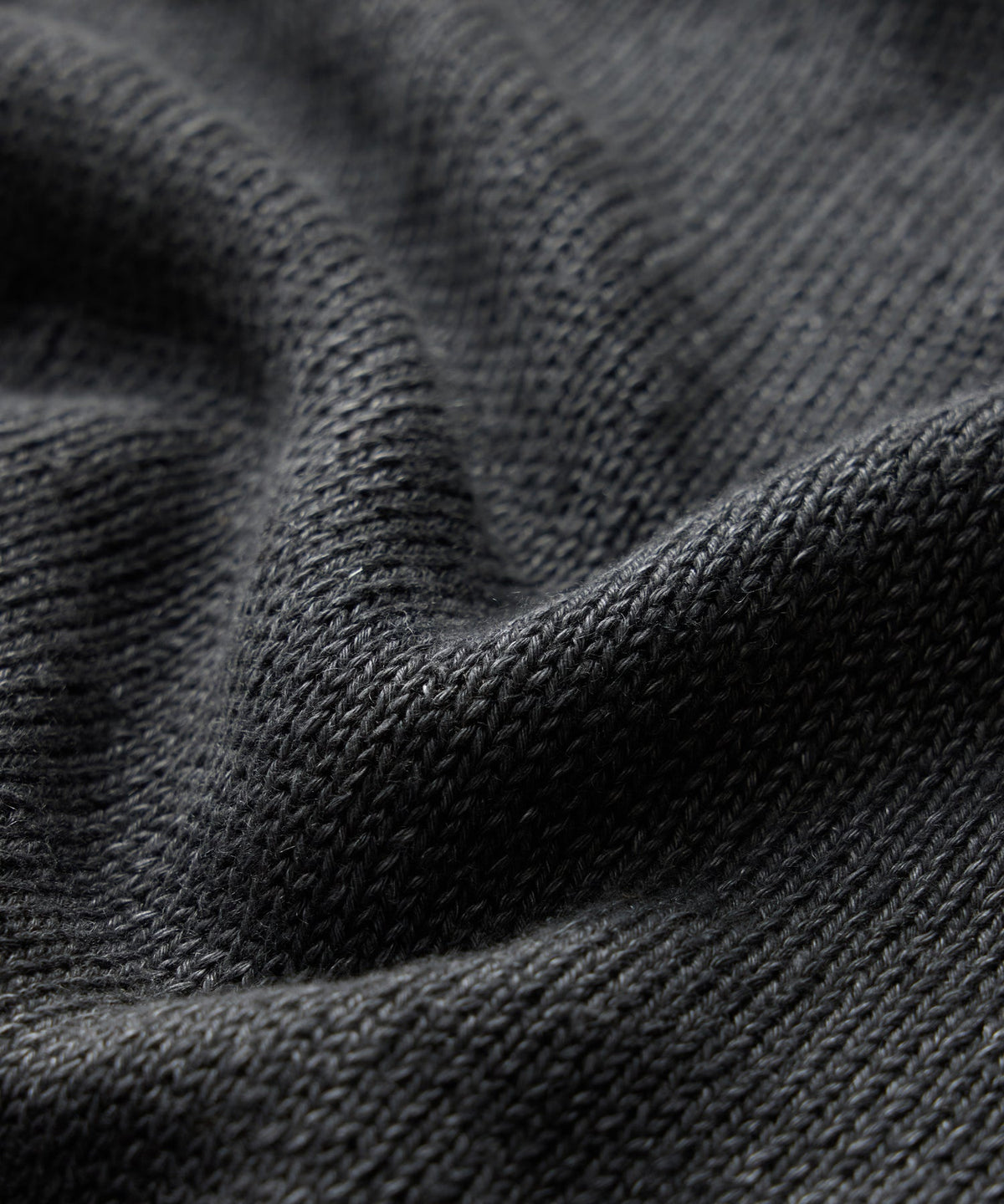 Linen Crewneck Sweater - Faded Black