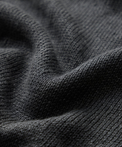 Linen Crewneck Sweater - Faded Black