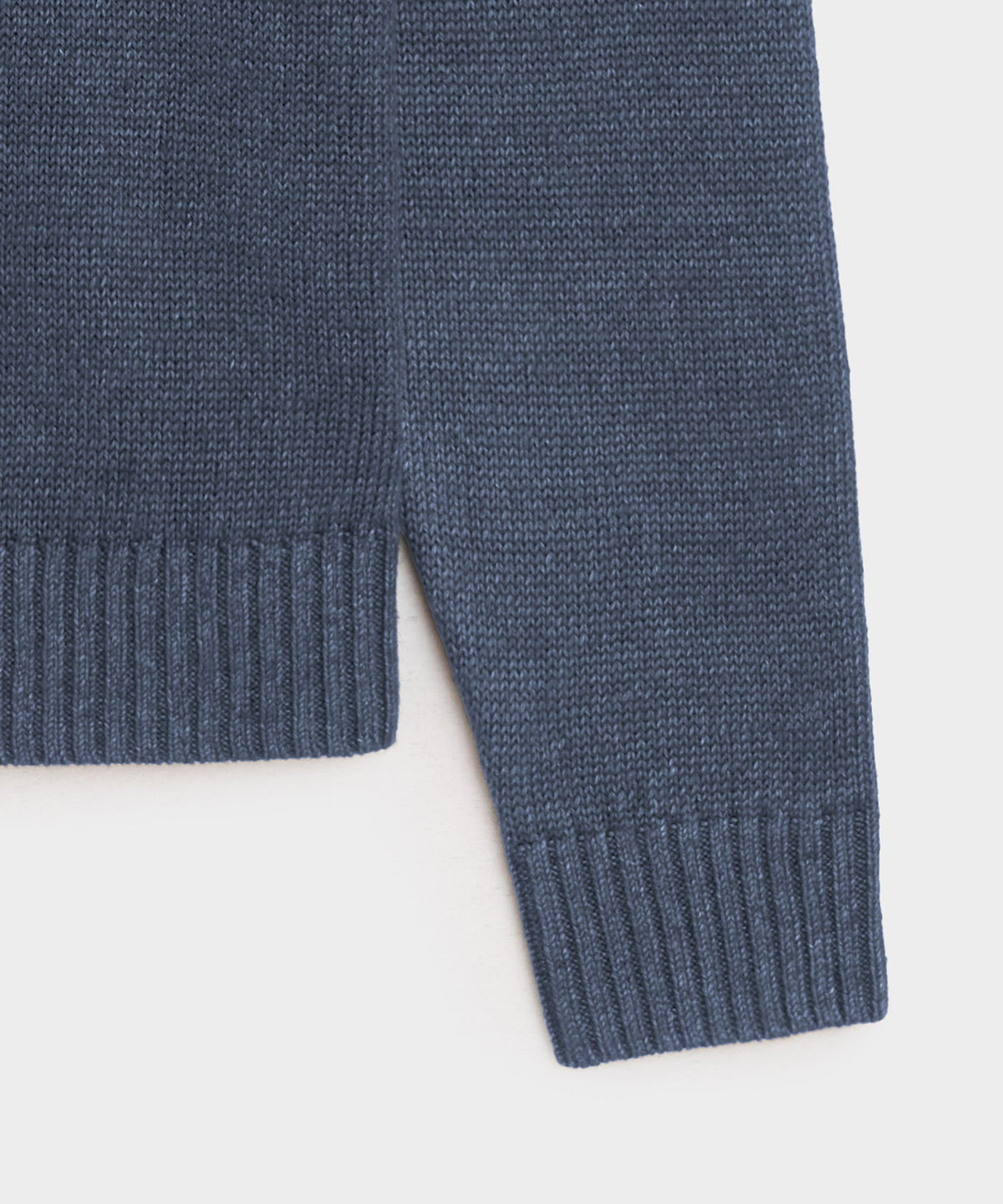 Linen Crewneck Sweater - Navy