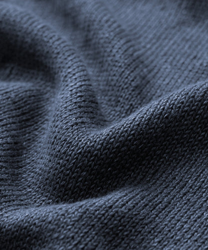 Linen Crewneck Sweater - Navy