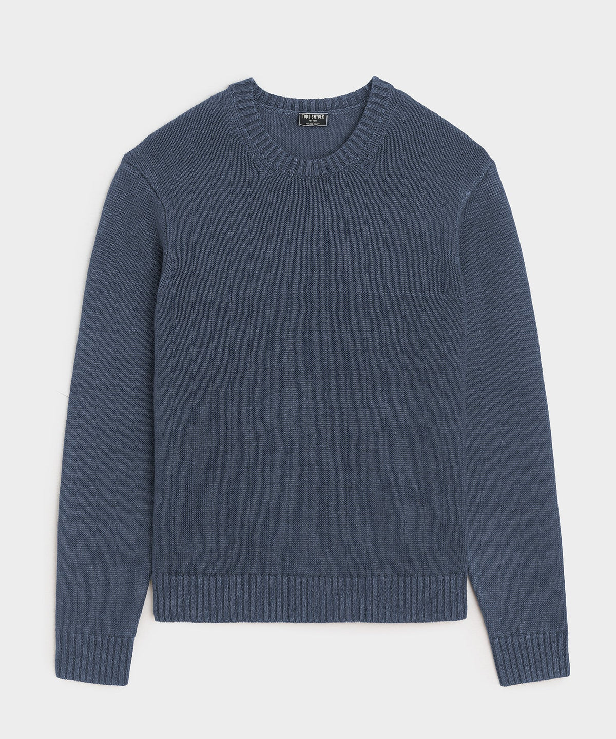 Linen Crewneck Sweater - Navy