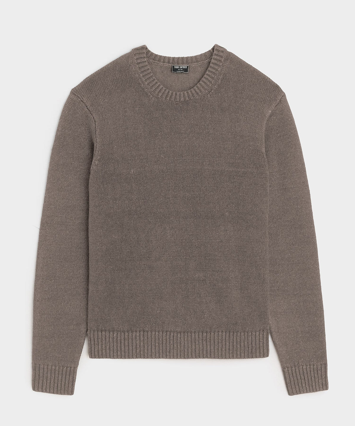 Linen Crewneck Sweater - Weathered Timber
