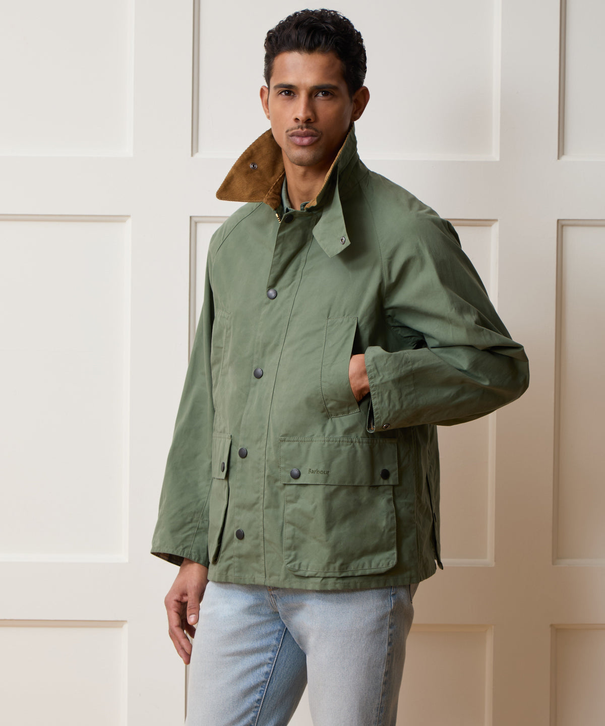 Barbour Bedale Jacket - Oak Moss