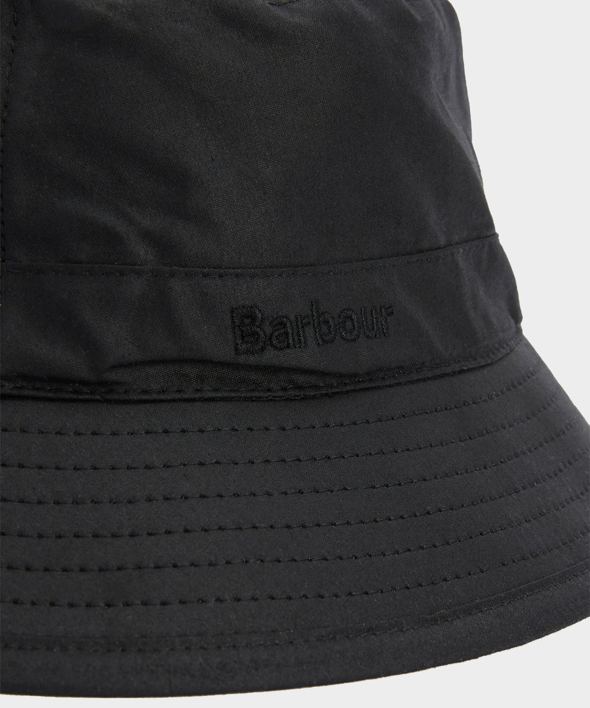 Barbour Waxed Bucket Hat - Black