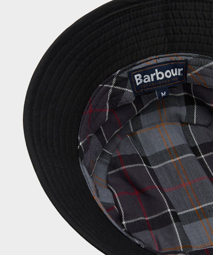 Barbour Waxed Bucket Hat - Black