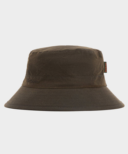 Barbour Waxed Bucket Hat - Olive