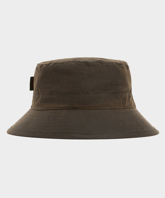 Barbour Waxed Bucket Hat - Olive