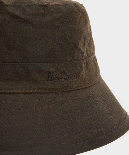 Barbour Waxed Bucket Hat - Olive