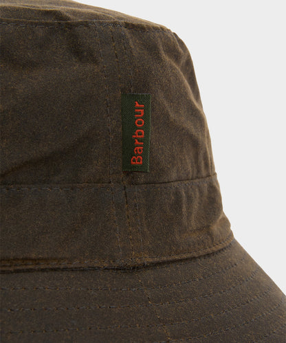 Barbour Waxed Bucket Hat - Olive
