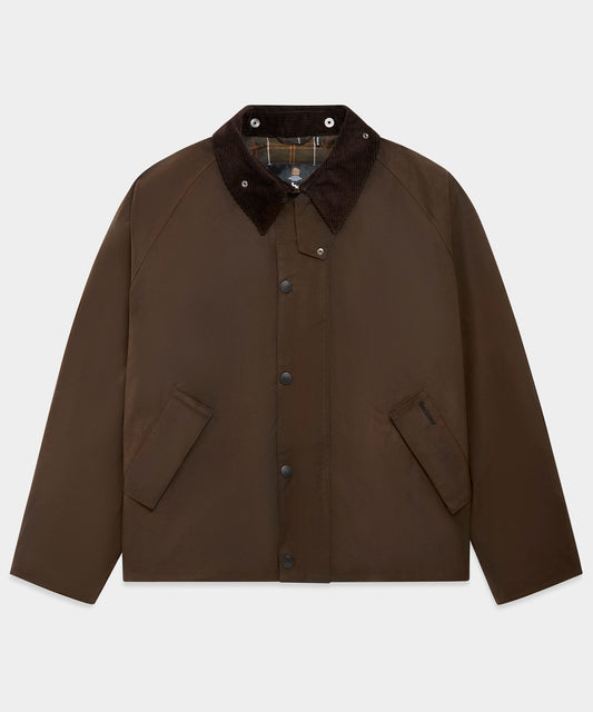 Barbour Wax Transport Jacket - Dark Brown