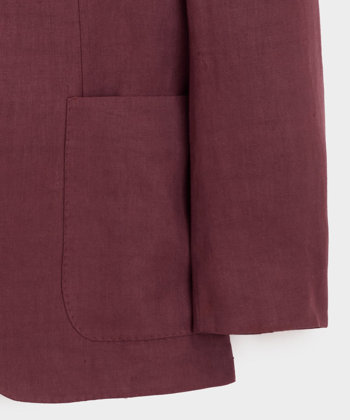 Italian Linen Sport Coat - Wine