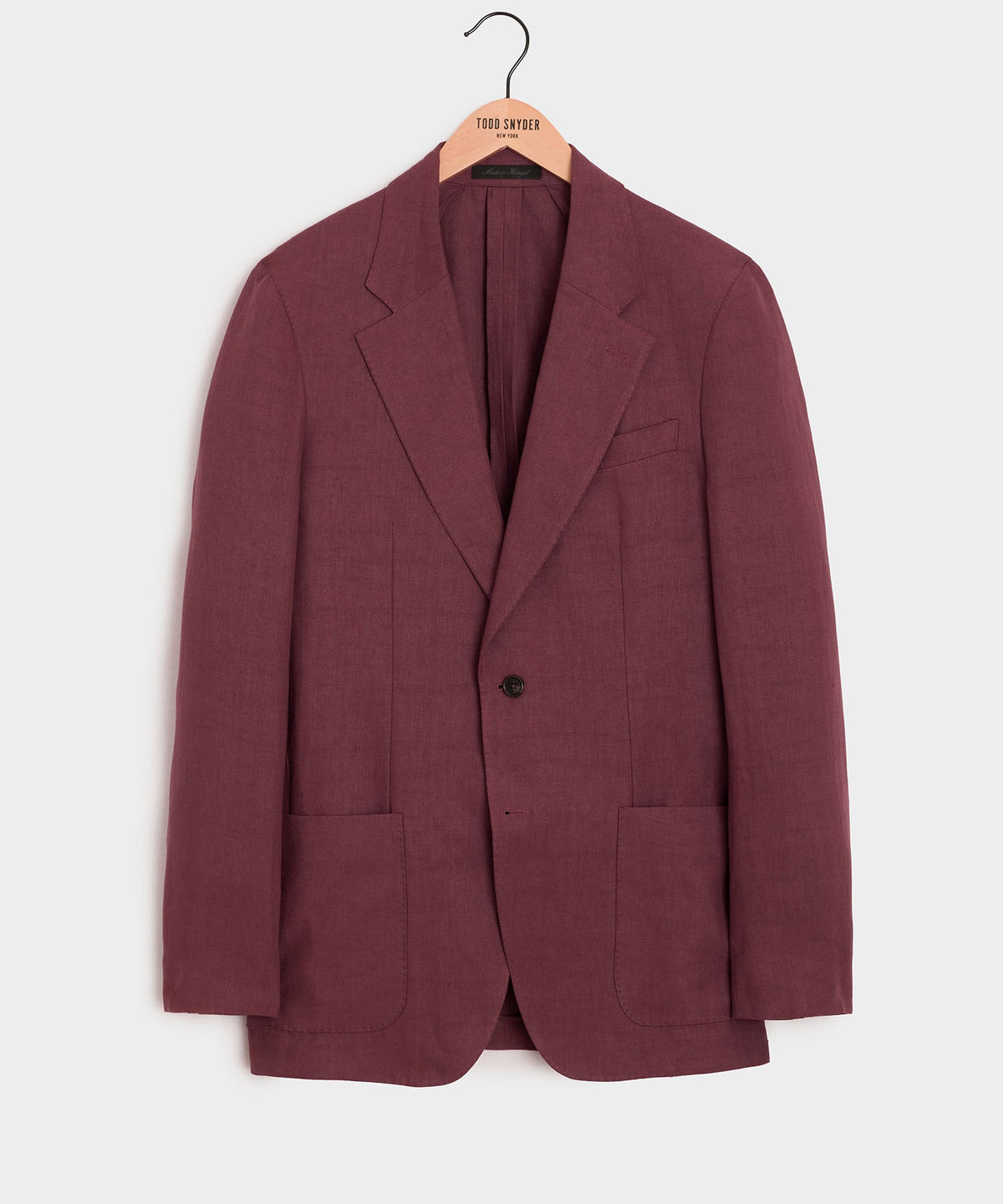 Italian Linen Sport Coat - Wine