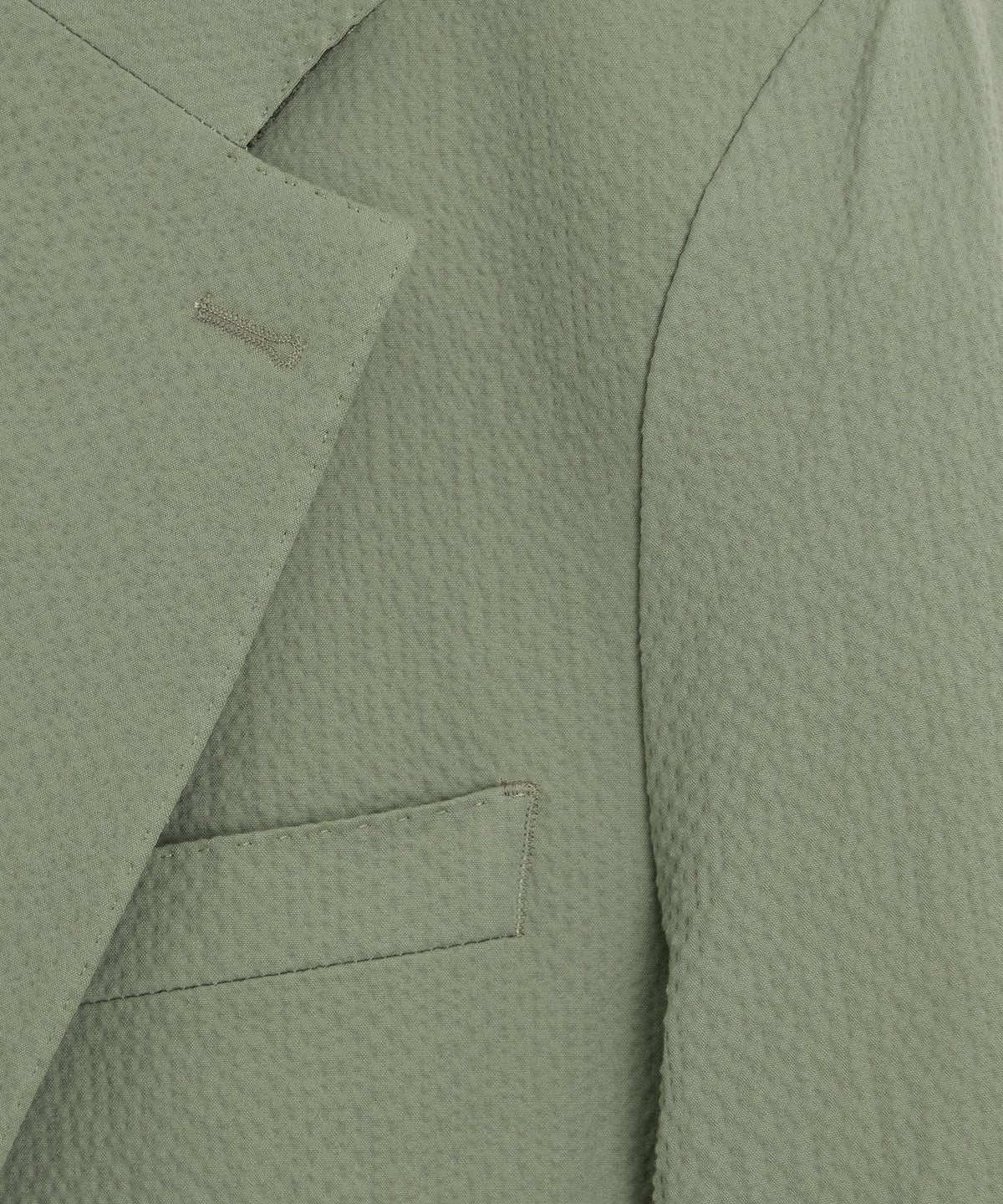 Italian Seersucker Sutton Jacket - Seafoam