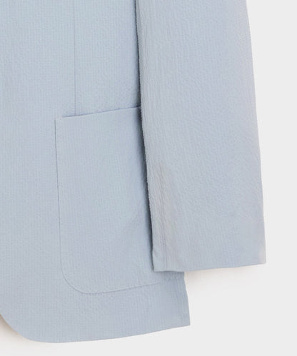 Italian Seersucker Madison Jacket - Light Blue