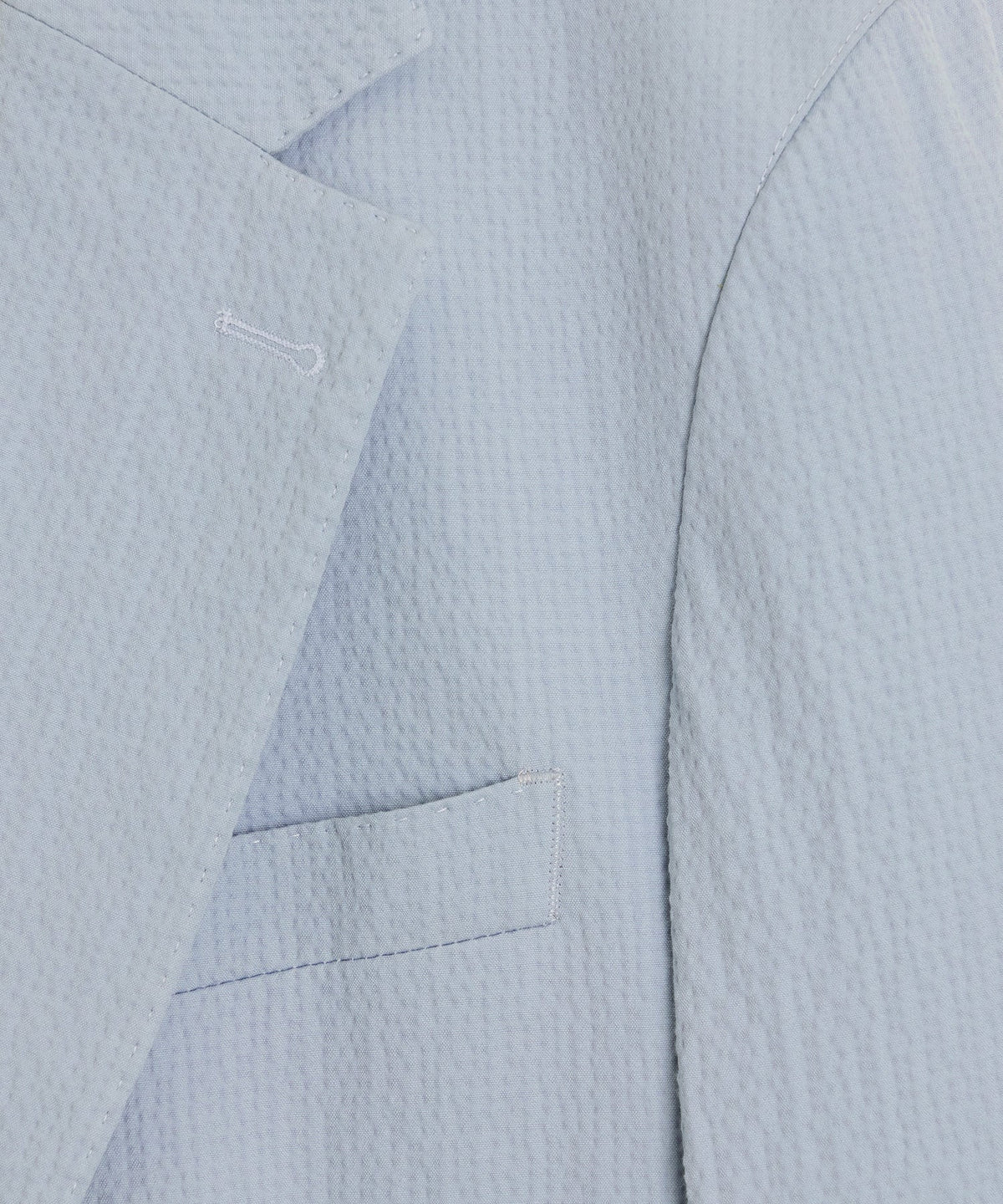 Italian Seersucker Madison Jacket - Light Blue