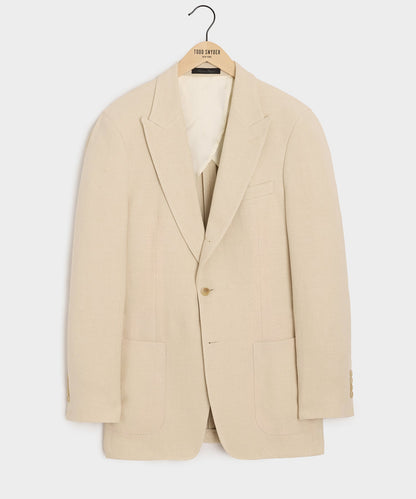 Italian Linen-Cotton Madison Jacket - Birch