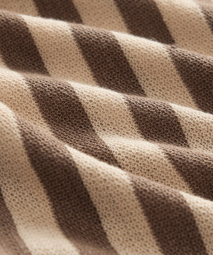 Linen-Cotton Knit Shirt - Tan