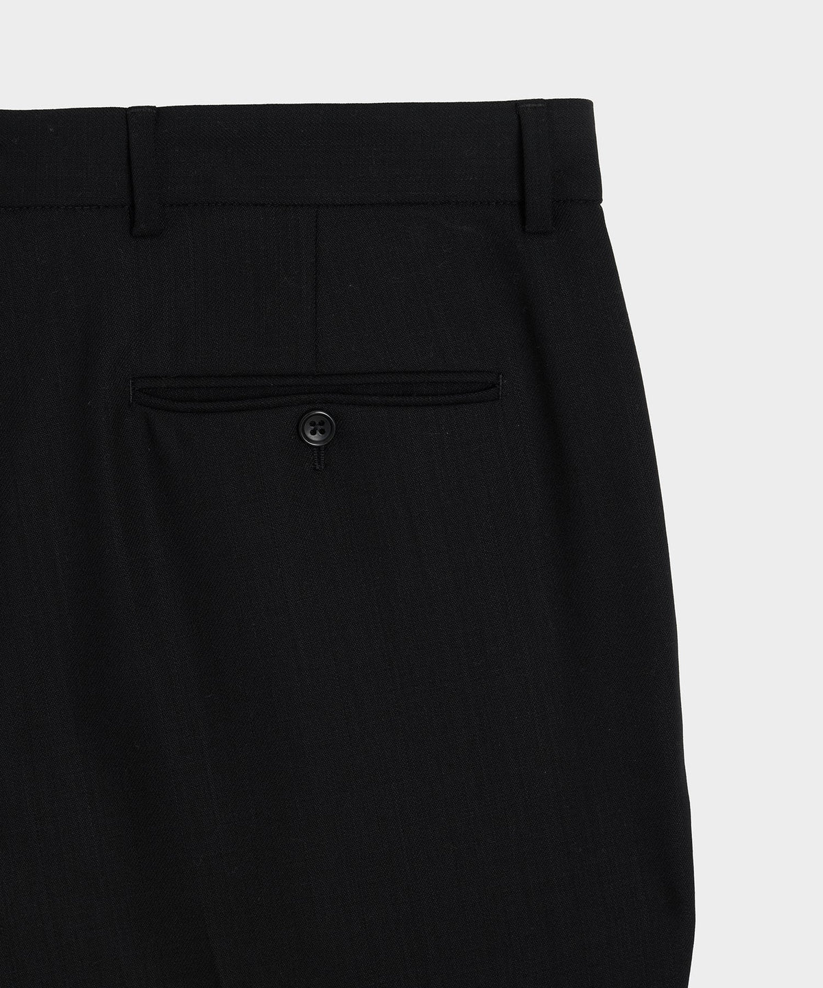 Italian Wool Flare Trouser - Black