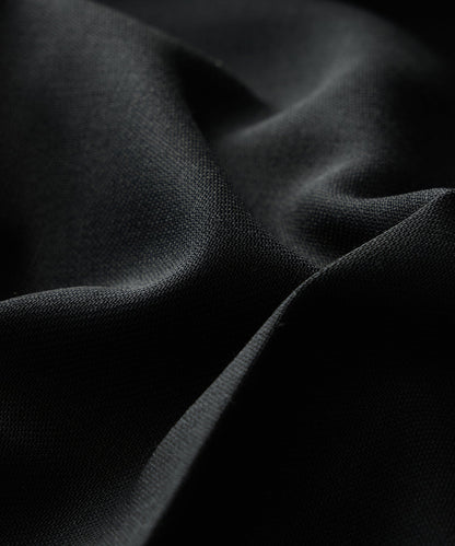 Italian Wool Flare Trouser - Black