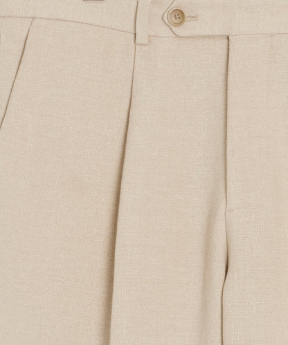 Italian Linen-Cotton Madison Trouser - Birch
