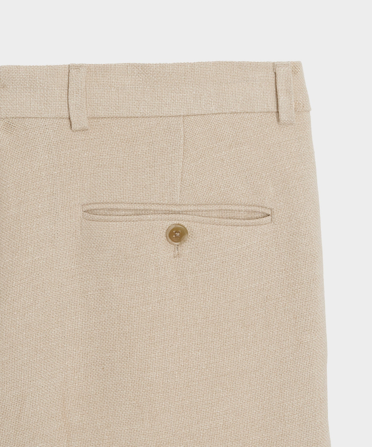 Italian Linen-Cotton Madison Trouser - Birch