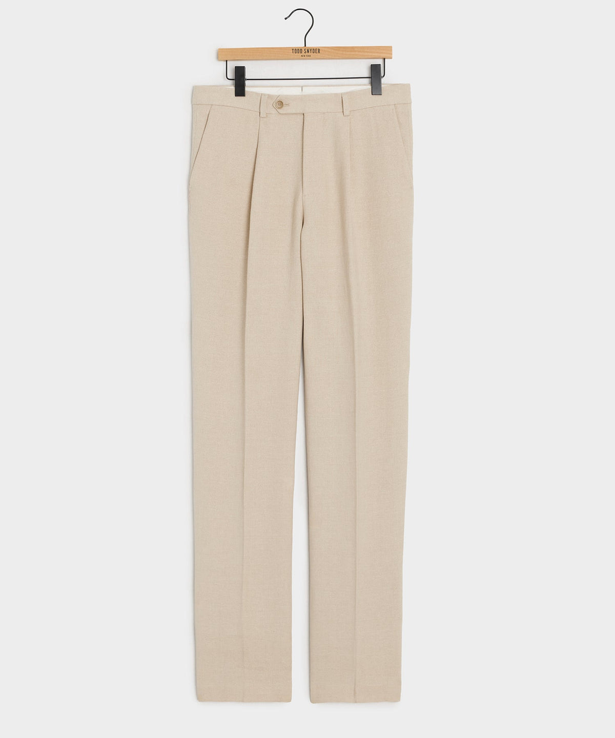 Italian Linen-Cotton Madison Trouser - Birch