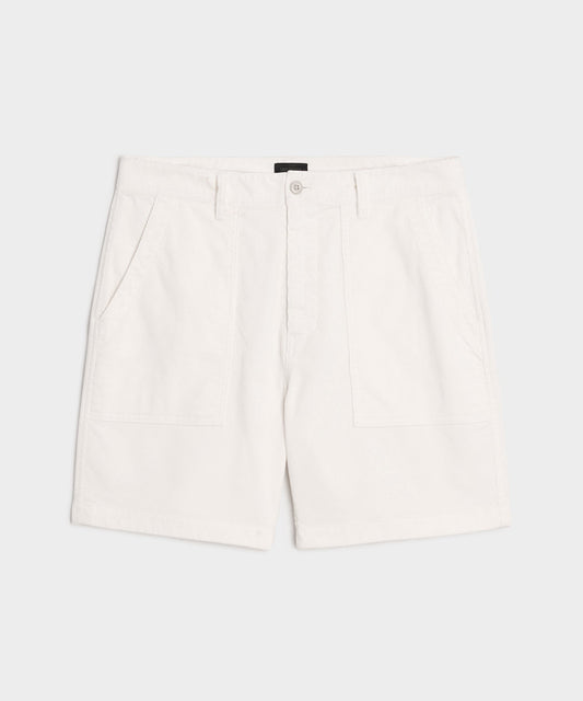 7" Corduroy Camp Short - Bisque