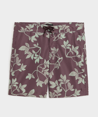 7" Boardshort - Burgundy