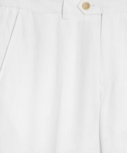 Italian Linen Sutton Trouser - White