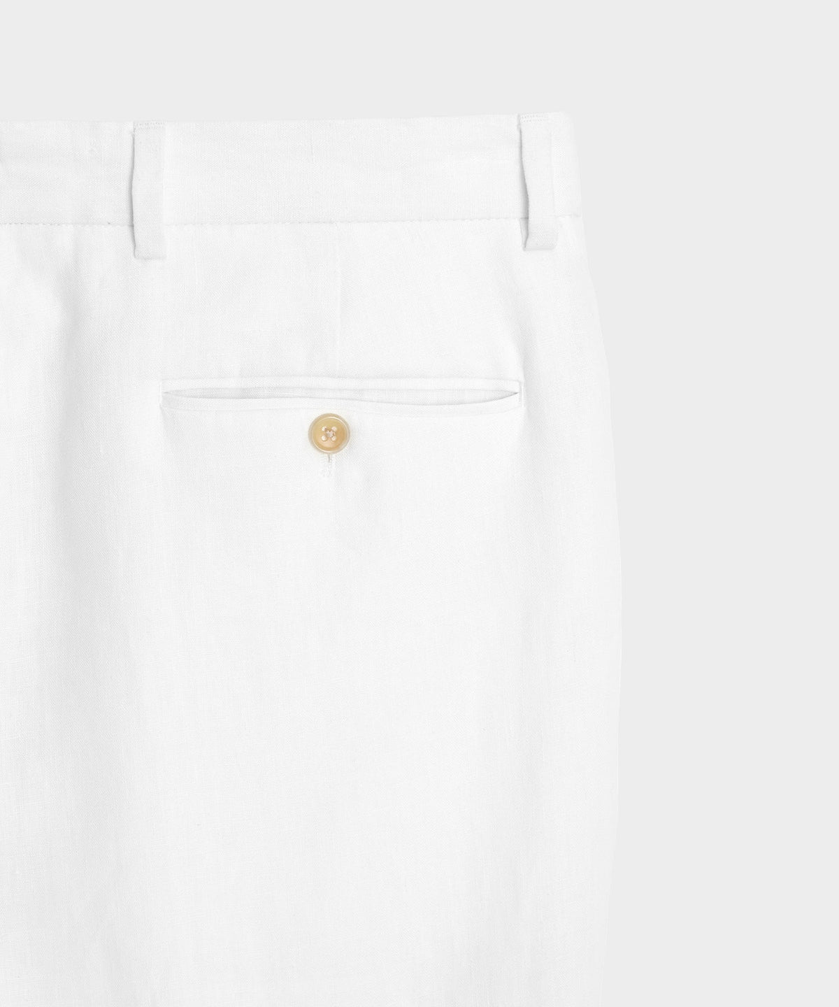 Italian Linen Sutton Trouser - White