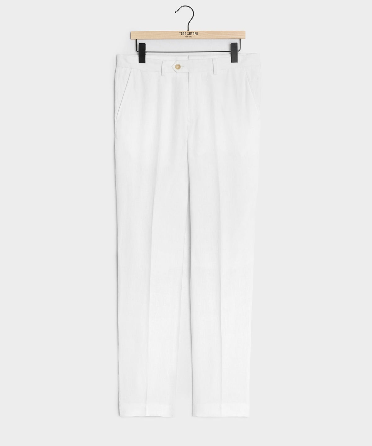 Italian Linen Sutton Trouser - White