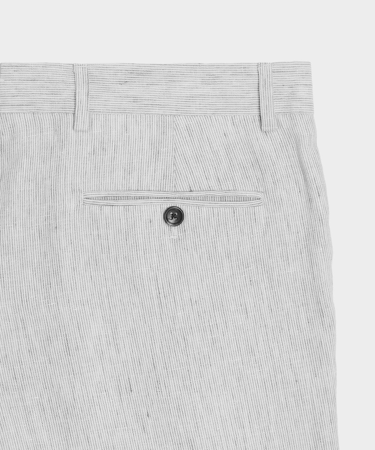 Italian Linen Sutton Trouser - Light Grey