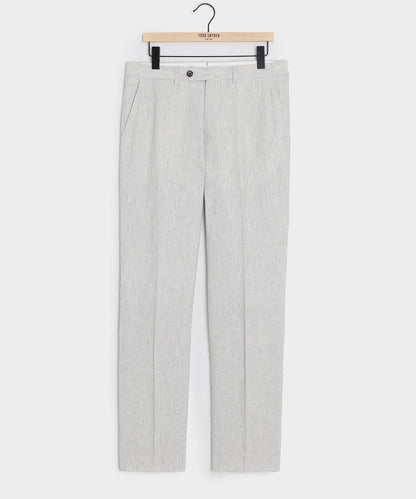 Italian Linen Sutton Trouser - Light Grey