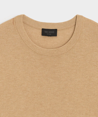Silk-Cashmere Sweater Tee - Beach Walk
