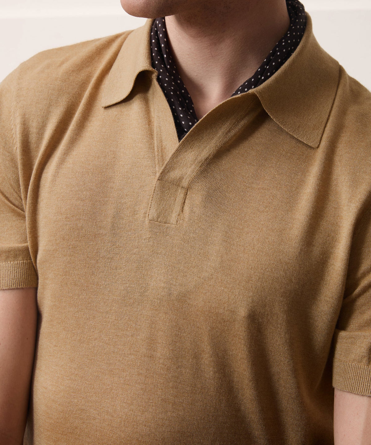 Silk-Cashmere Montauk Sweater Polo - Beach Walk