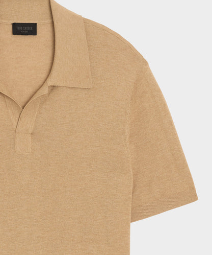 Silk-Cashmere Montauk Sweater Polo - Beach Walk