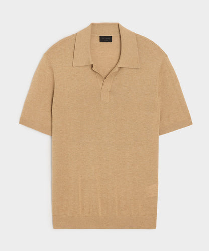Silk-Cashmere Montauk Sweater Polo - Beach Walk