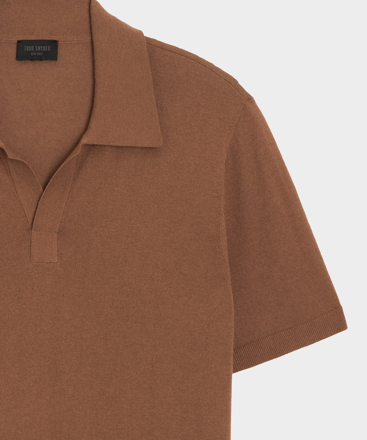 Silk-Cashmere Montauk Sweater Polo - Weathered Oak