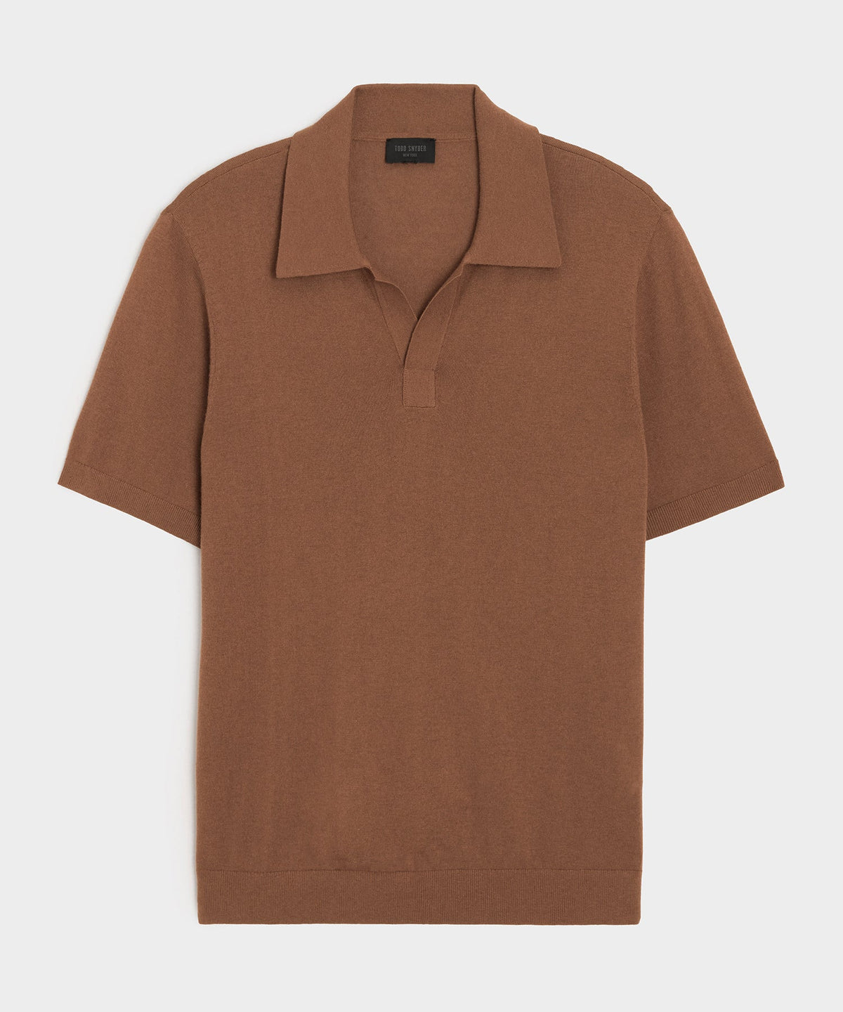 Silk-Cashmere Montauk Sweater Polo - Weathered Oak