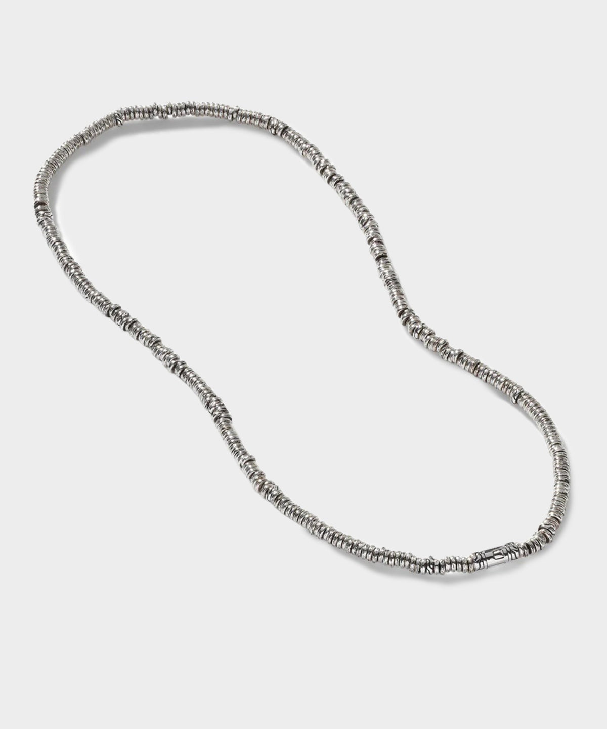 John Hardy Sterling Silver Heishi Necklace - Silver
