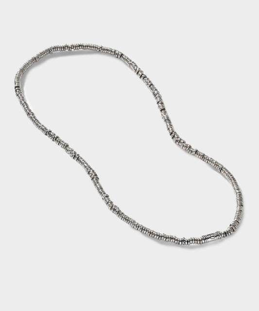John Hardy Sterling Silver Heishi Necklace - Silver