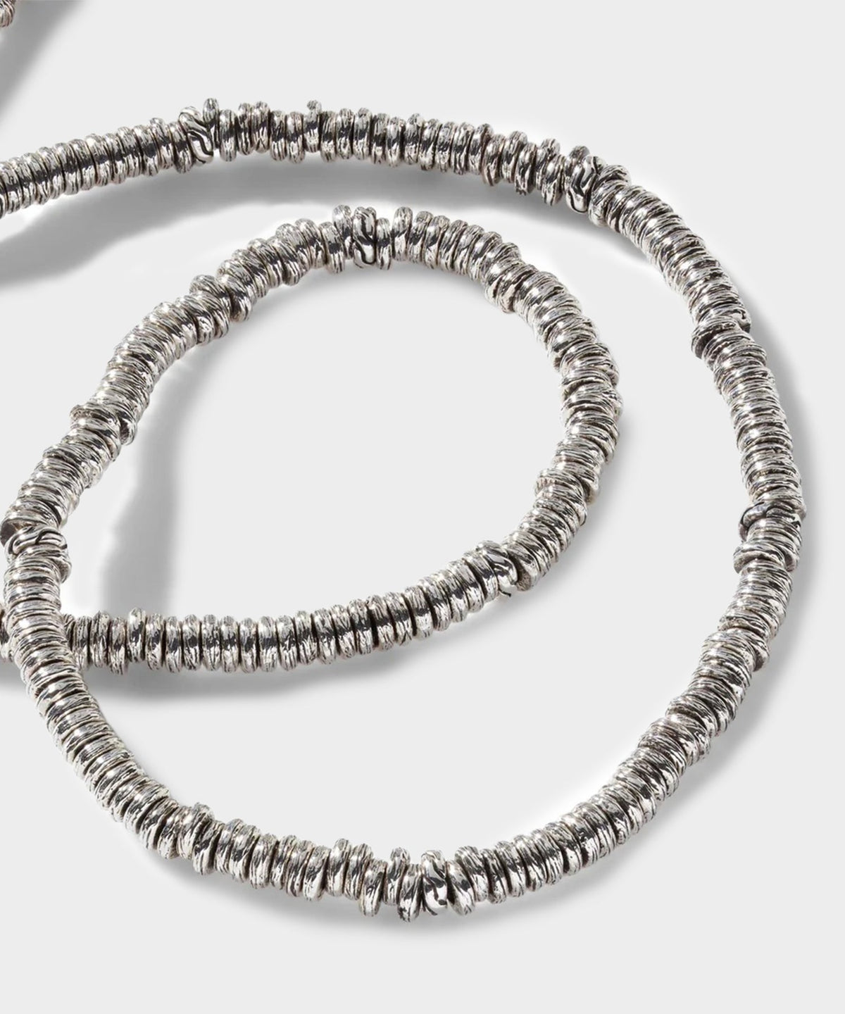 John Hardy Sterling Silver Heishi Necklace - Silver