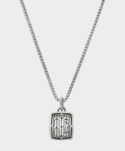Todd Snyder x John Hardy Silver Anchor Dog Tag Pendant - Silver