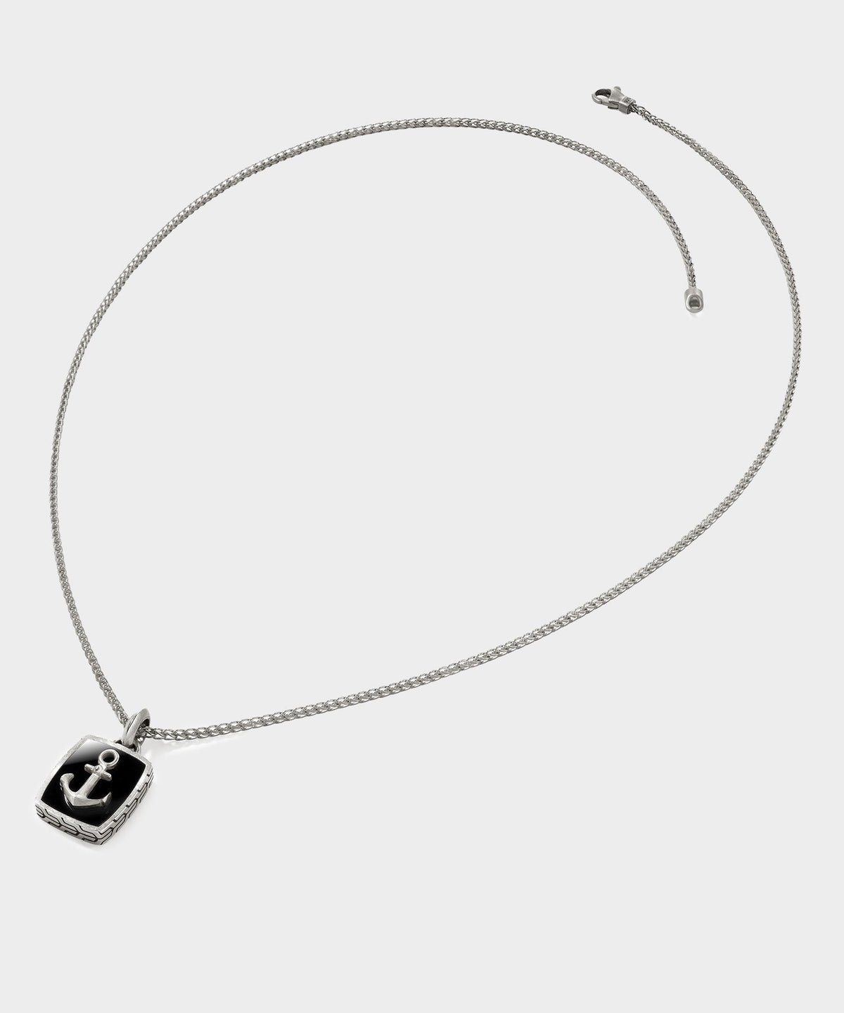 Todd Snyder x John Hardy Silver Anchor Dog Tag Pendant - Silver