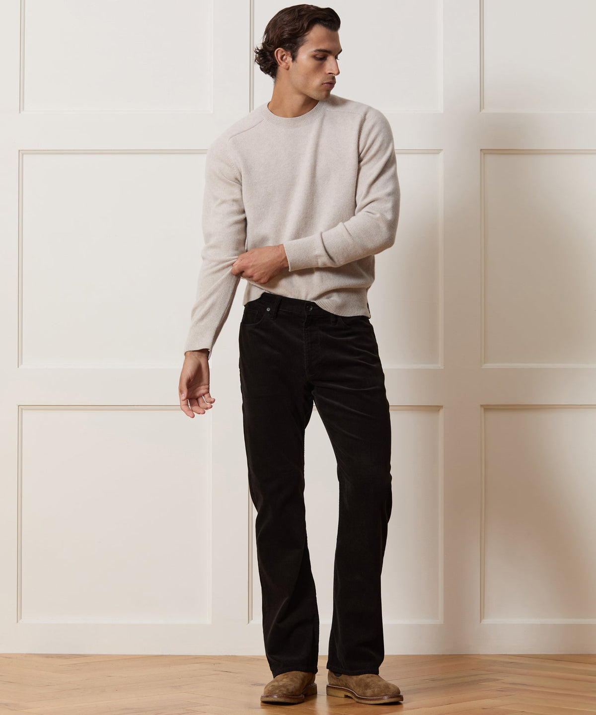Western 5-Pocket Corduroy Pant - Caviar