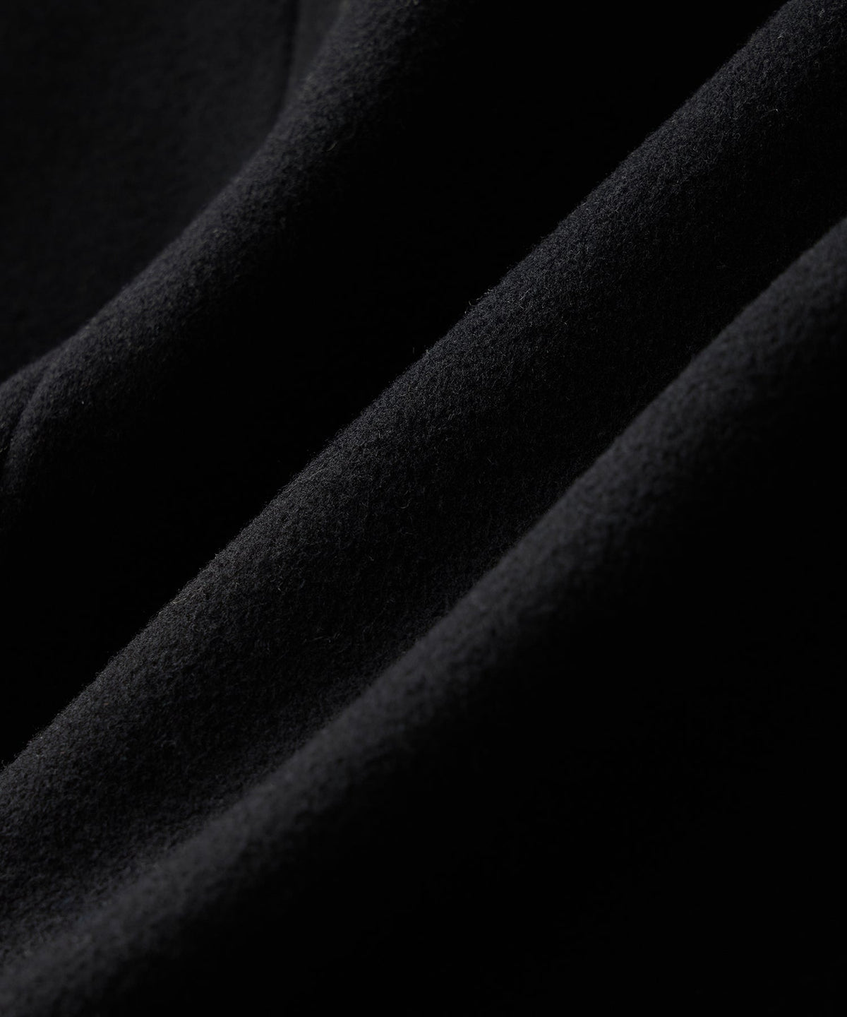Italian Wool-Cashmere Peacoat - Black
